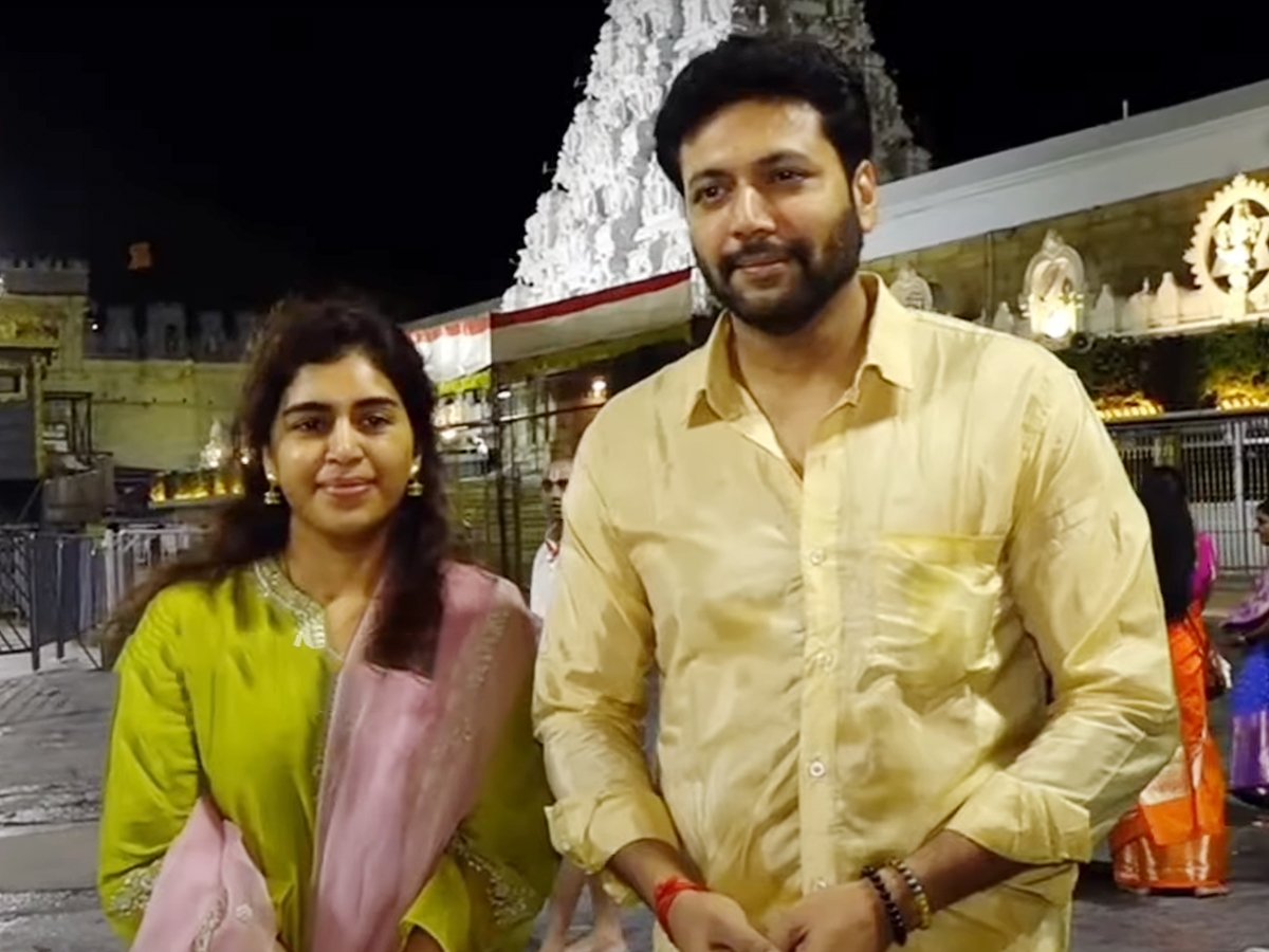 Jayam ravi at tirumala