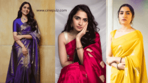 కాంతార ఫేమ్ రుక్మిణి వసంత్ అందమైన సారీ-బ్లౌజ్ డిజైన్స్..!